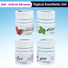 Dental Topical Anesthetic Gel 20 Benzocaine 1oz Jar Strawberry or Mint