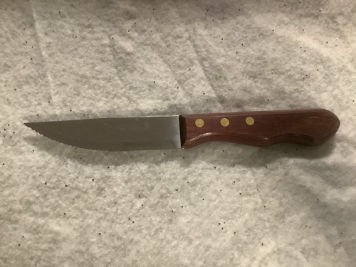 Tramontina Porterhouse Knife Combination STRAIGHT & SERRATED with Wooden Handle - Picture 1 of 3