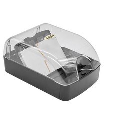 Business Card Box, Lightweight Desk Organizer with Clear Lid Storage up to 35...