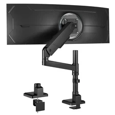 monTEK Tall Single Monitor Arm for 17 to 45 Inch Curved Screen Adju... Fast Ship