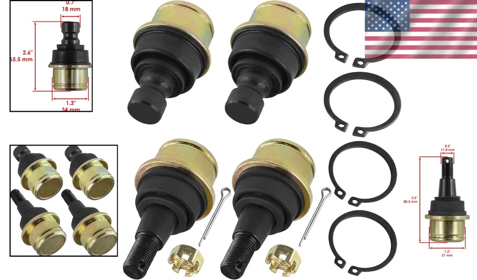 Ajuste óptimo 4 rótulas para modelos Can-Am serie 1000 - Piezas de rendimiento Foto 2 de 4