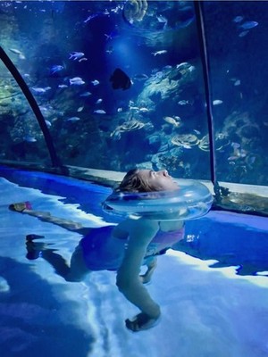 Ableswim Aufblasbarer Nackenring für Schwimmhilfe Medium 4-8 Jahre