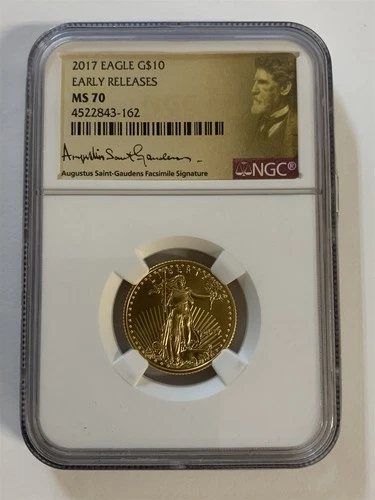 2017 1/4 oz $10 American Gold Eagle Coin MS70