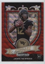 2021 Panini Prizm Draft Picks Crusade Ruby Wave Prizm Jamie Newman #174 1b1z