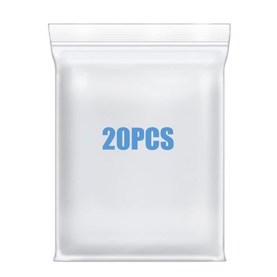 20 Pack 12x18 inch 4 Mil Thick Resealable Zip Lock Bags for Clothing Toys