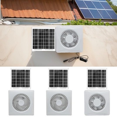 Aerodynamische Flügel im 12V Solar-Abluftventilator verbessern die Effizienz de