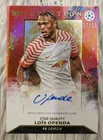 Topps Inception Champions League 2024 No. SQA-LO Lois Openda Red Auto 07/10