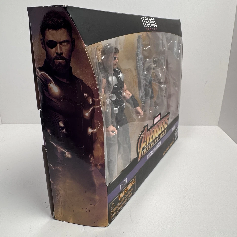 Marvel Legends Avengers Infinity War Thor Rocket Mapache Groot Toys R Us Excl. Foto 2 de 4