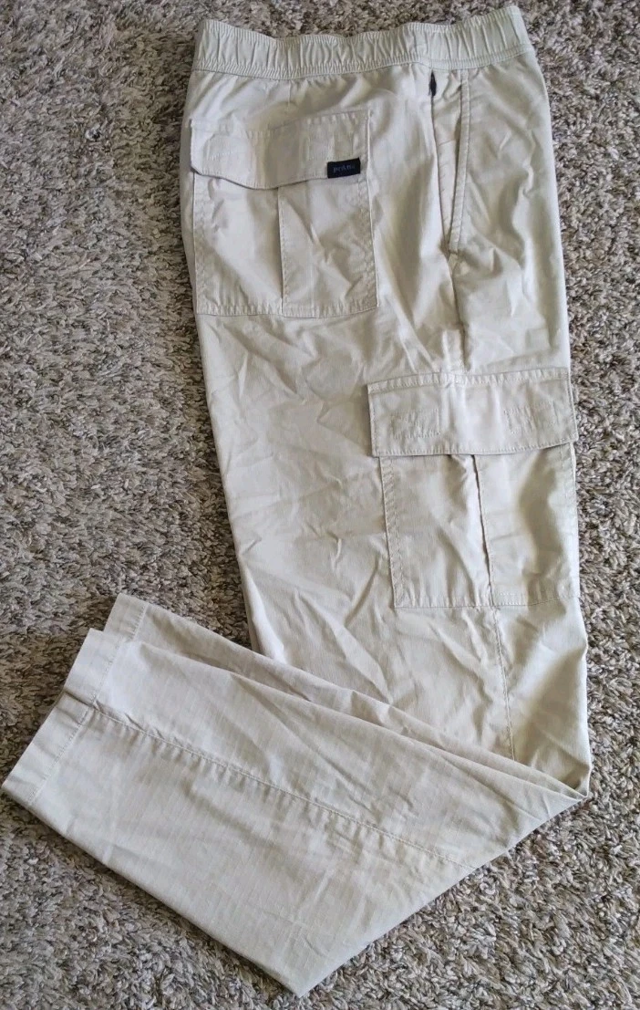prAna Cargo Pants Men's M/30 Tan Standard Tapered Leg Ripstop Gorpcore Camp Hike