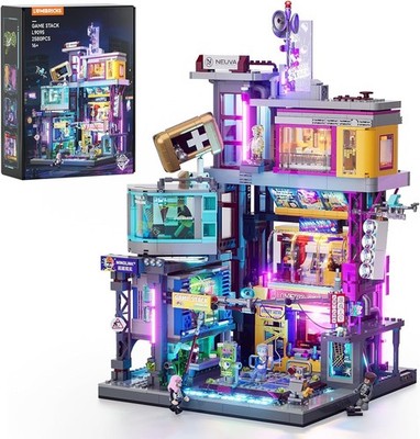 Lumibricks Cyberpunk Game Stack Lighting-Building-Bricks Set - Cyberpunk Neon