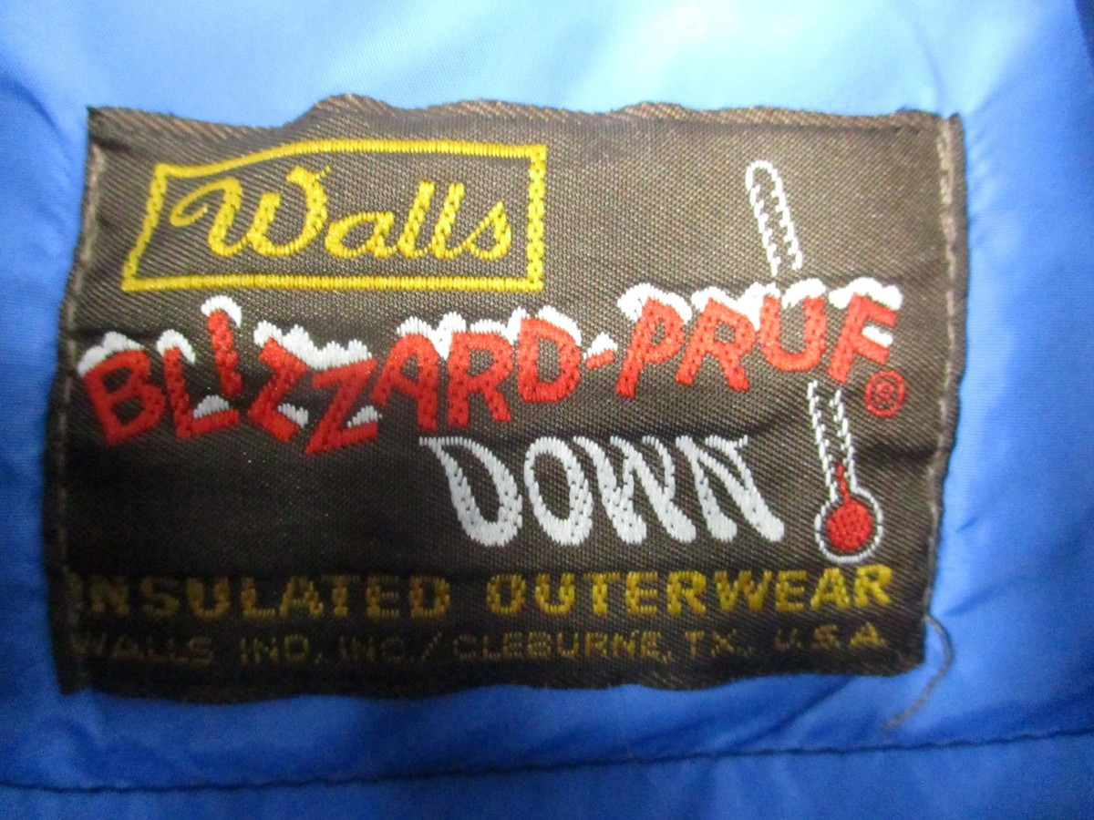 Vintage Walls Blizzard-Pruf Down Vest Mens Large Insulated