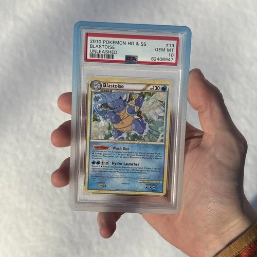 Pokémon TCG Heart Gold Soul Silver: Blastoise Unleashed PSA 10 Pop 5!! Rare