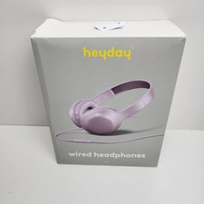 Heyday Brand Wired Soft Purple Cushioned On-Ear Headphones NEW in Box