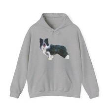 Border Collie 'Andrew' Unisex 50/50 Hoodie