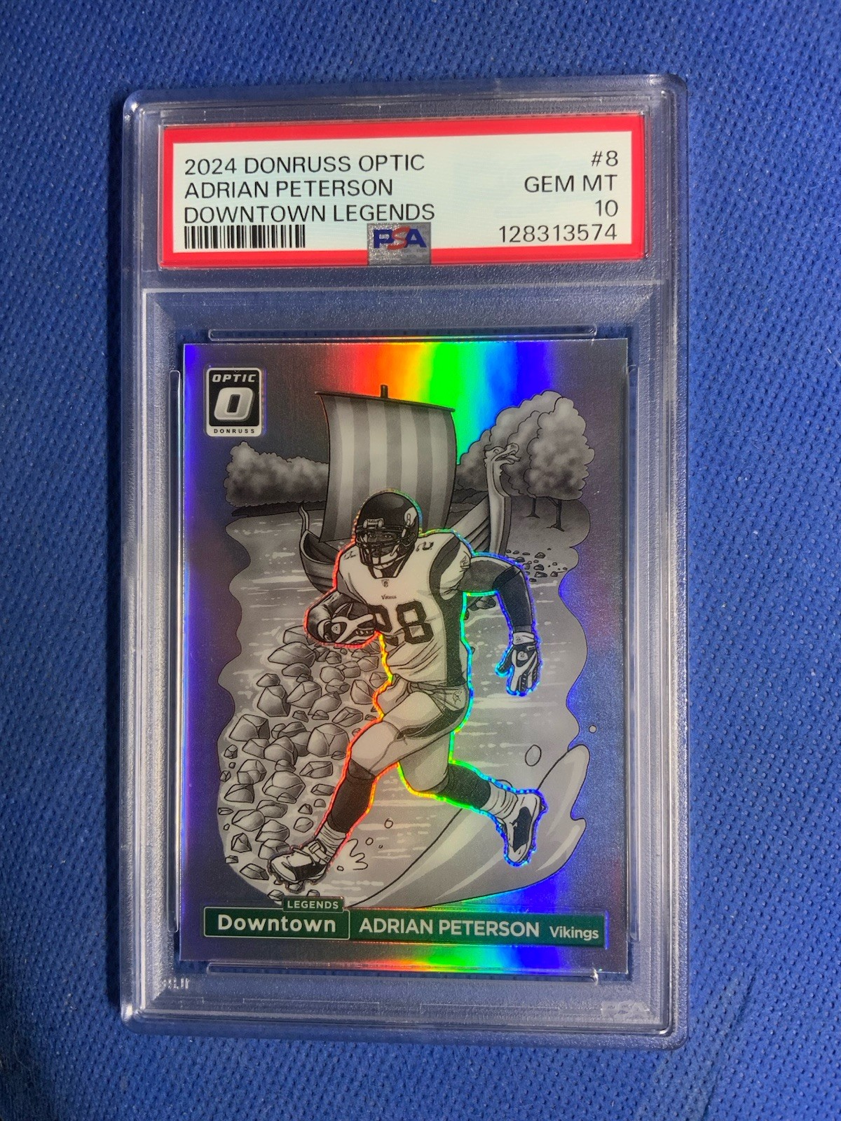 2024 Panini Donruss Optic Adrian Peterson #8 Downtown Legends PSA 10 Vikings!