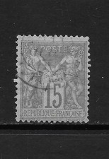 FRANCE SCOTT 69 USED FINE - 1876 15c GRAY LIL/GRAYISH - PEACE & COMMERCE ISSUE