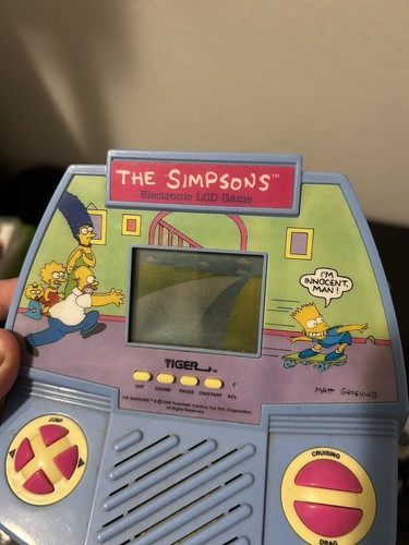 Vintage The Simpsons Handheld Tabletop Electronic LCD Video Game TESTED - Picture 3 of 4