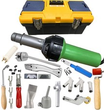 Seababyhouse 1600W Plastic Welder Kit Hot Air Welder Gun Complete Flooring Tool
