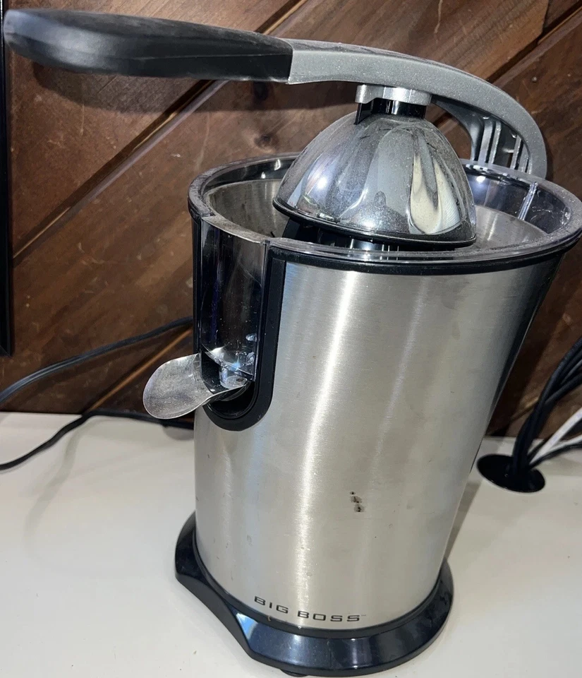 Exprimidor eléctrico y de acero inoxidable Big Boss para cítricos ¡¡Funciona en excelente estado!!! Foto 2 de 4