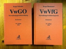 Kopp Schenke VwGO 2024 und Kopp Ramsauer VwVf...