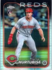 2024 Topps Chrome Update #USC141 Jacob Hurtubise Prism Refractors Reds