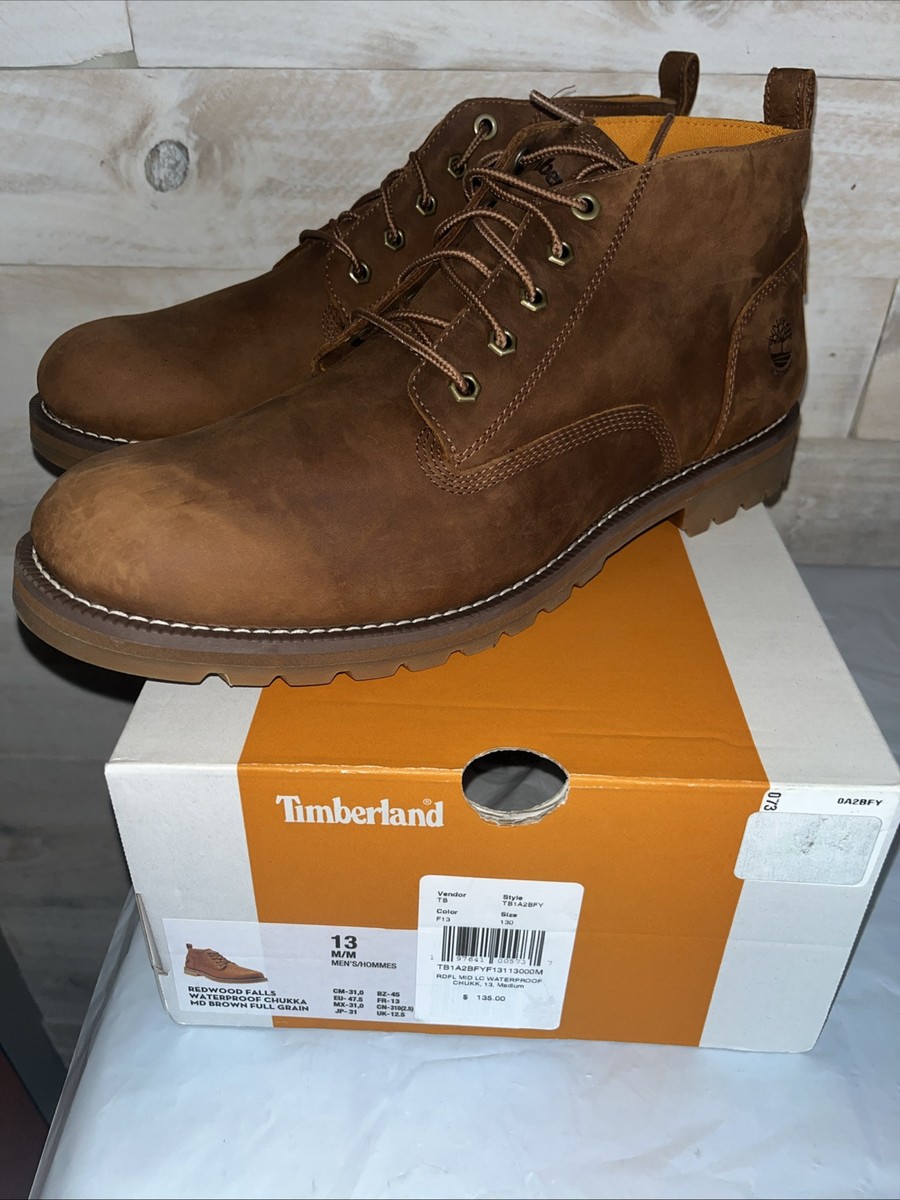 Timberland Redwood Falls Waterproof Chukka Boot Wheat US size