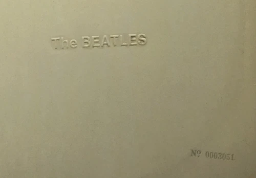 THE BEATLES WHITE ALBUM UK MONO No 0003051 EXTREMELY LOW NUMBER JUST OVER 3,000