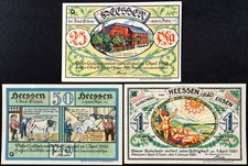 HEESSEN 1921  Voigt s Patent Medicine  Series Q Complete Set German Notgeld
