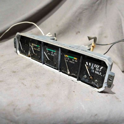 Stewart Warner Instrument Gauge Cluster (No Glass)