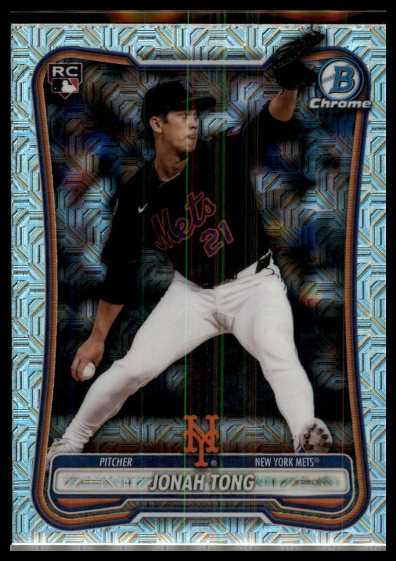 2026 Bowman #65 Jonah Tong Chrome Mojo Refractors