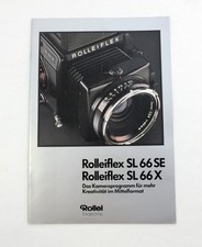 Rolleiflex SL 66 SE / SL 66 X Broschüre 28 Seiten original