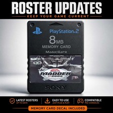 Madden 2005 Collector's Edition Roster Updates PS2 Official Memory Card