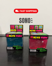 NeeDoh Nice Cube Pink/Blue ICE Nee Doh Lot of 2: Full Color Set