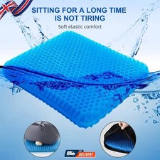 Gel Seat Cushion For Lower Back Pain Pressure Relief Wheelchair Car Office Pad