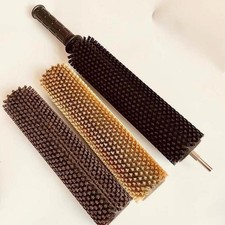 Kit de brosses à cirer pour skis en nylon et laiton avec crin de cheval et