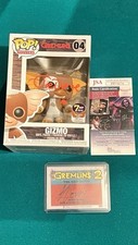 Joe Dante Signed Gizmo Gremlins Funko 7 Bucks A Pop Bonus Howie Mandel Auto Card