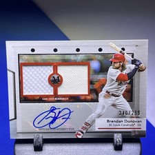 2024 Topps Museum Collection Bredan Donovan Swatches Dual Relic Auto 240/299