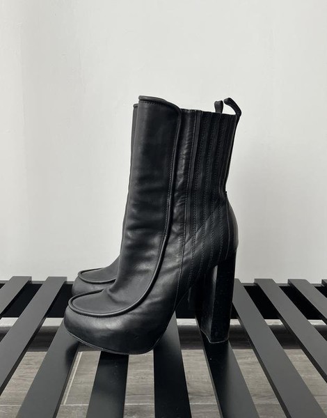 Women Alexander Wang Ankle Boots Black Leather