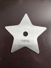 Dior Metal Star Pendant Key Chain Bag Charm Ornament Silver-Toned