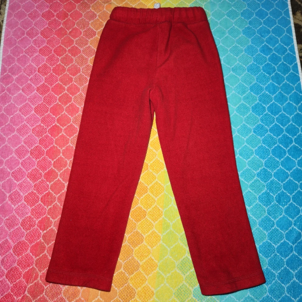 Pantalones de salón Gap rojos para niños talla pequeña (6-7) cintura elástica con cordón Foto 3 de 3