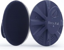 Silicone Body Scrubber Shower Bath Wash Brush Gentle Exfoliating Scrub Cleansing