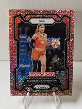 2024 Panini Prizm Monopoly WNBA DiJonai Carrington /100 RED SHIMMER MILLIONAIRE