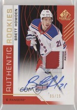 2018 SP Game Used Red Spectrum Premium Material 5/15 Brett Howden #135 Auto 0c3