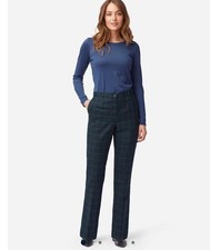 Pendleton 100 Merino Wool Women  s Pants Size 14 Black Watch Plaid True Fit