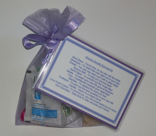Handmade DIVORCE Novelty Survival Kit Gift Joke