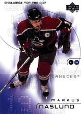 2001-02 UD Challenge for the Cup #86 Markus Naslund