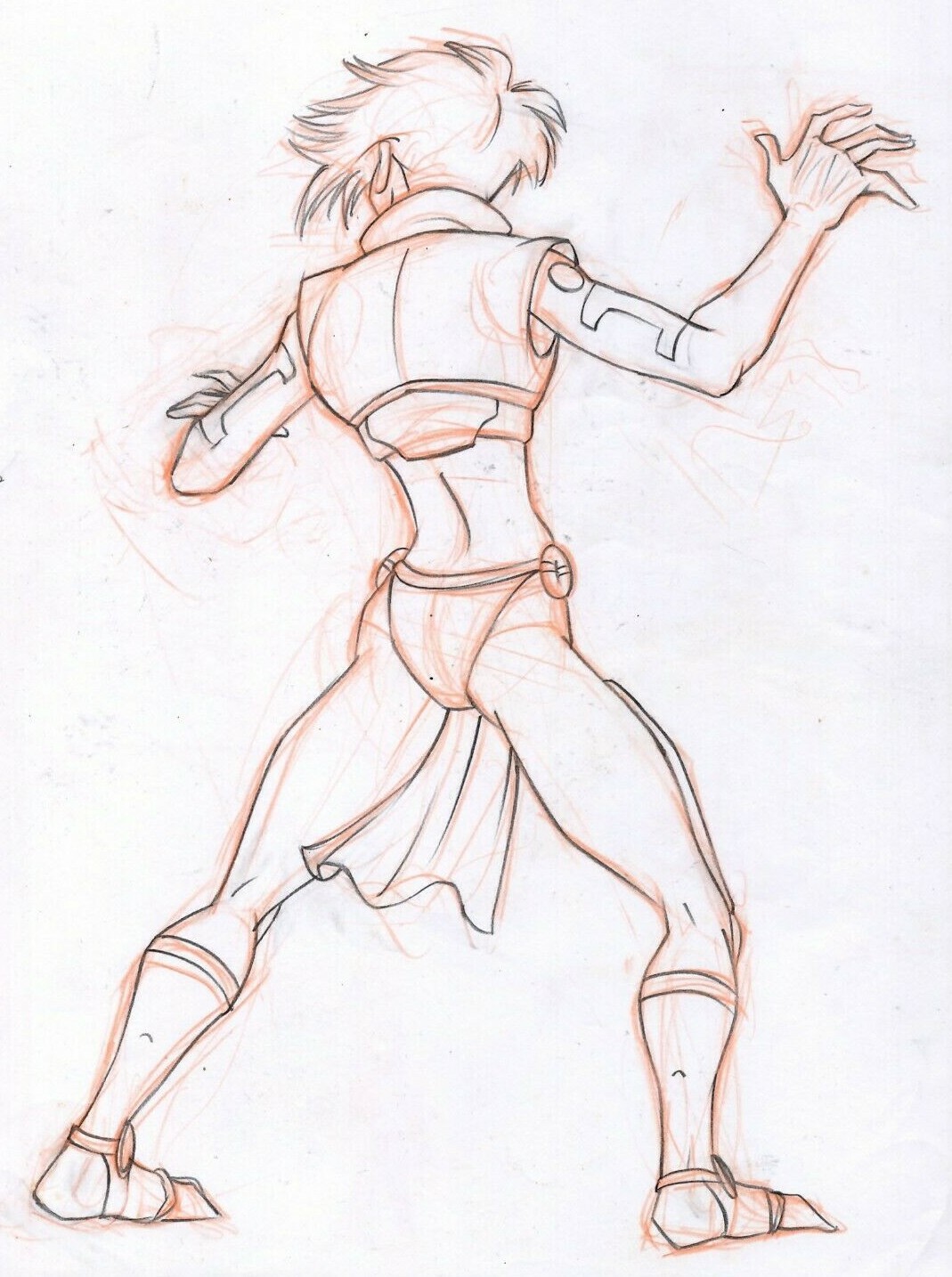 MEDIEVAL WAR GAME Hand Drawn Character Concept Art Design MARCO ARANTES 16"x11" 