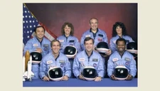 Official Space Shuttle Challenger Final Crew PHOTO Portrait, Tragic Mission 1986