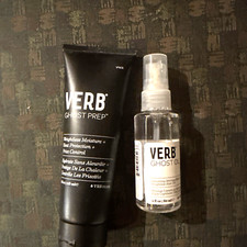 VERB GHOST OIL SMOOTHING 2 OZ AND VERB GHOST PREP HEAT PROTECT 4 OZ NEW