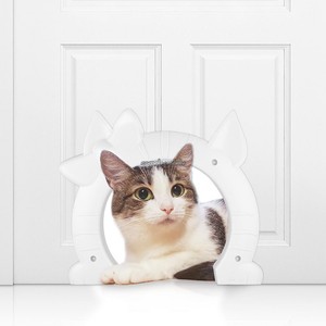 Details About Large Cat Door 7 1 X4 5 Hole Pass Fits Indoor Hollow Core Or Solid Inside Doors
